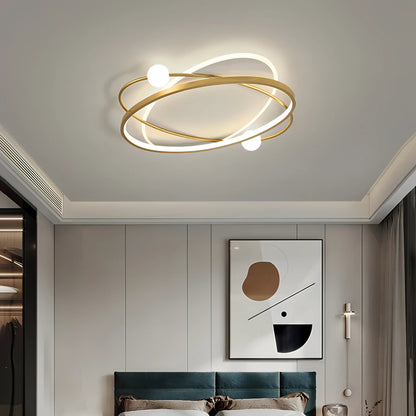 Toledo - Modern Thin Crossed Round Ceiling Light