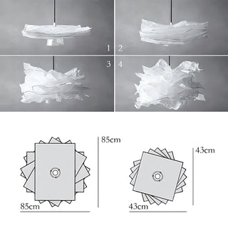 Nandne - White Paper Cloud Handmade Ceiling Light