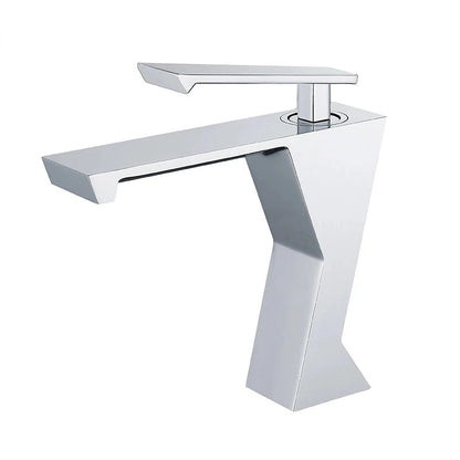 Jonas - Modern Geometric Sleek Single Lever Waterfall Basin Tap