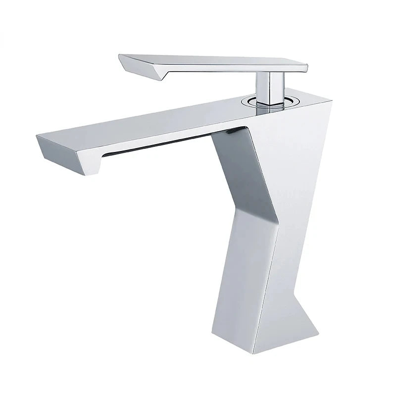 Jonas - Modern Geometric Sleek Single Lever Waterfall Basin Tap