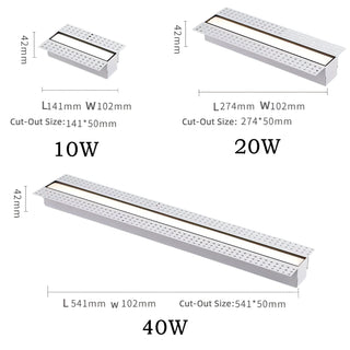 Danica - Dimmable Bar Style Recessed Downlight Ceiling Light