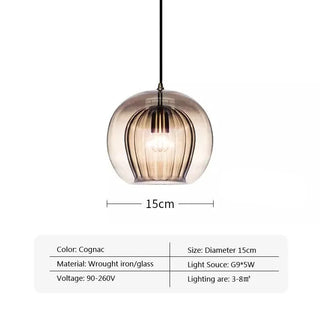 Anastasoula - Glass Double Shade Pendant Hanging Ceiling Light  Properties