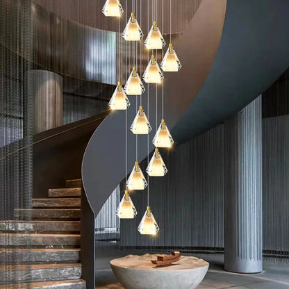 David - Crystal Pendant Hanging Chandelier