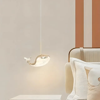 Rondio - Gold Dolphin/Whale Pendant Hanging Ceiling Light