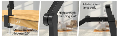 Cormier - LED Desk Light with Clamp, 24W Ultra Bright Light