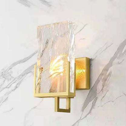 Yadira - Modern Gold Frosted Glass Style Wall Light