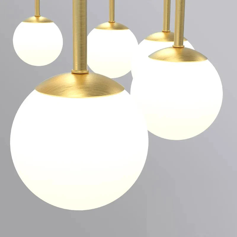 Astrid - Modern Hanging Glass Pendant Chandelier