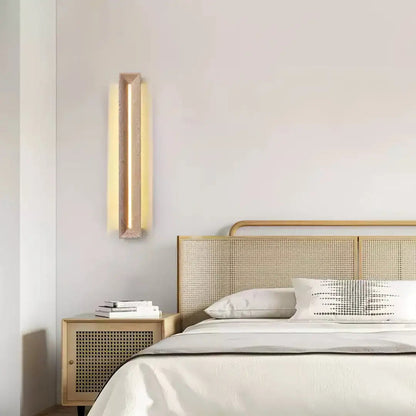 Elena - Creative Yellow Cave Stone Wall Lamp Modern Long Design