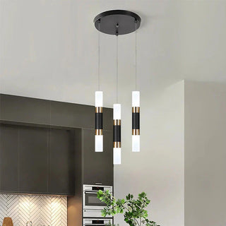 Rocco - Modern Spiral Hanging Tube Pendant Multi Head Ceiling Light