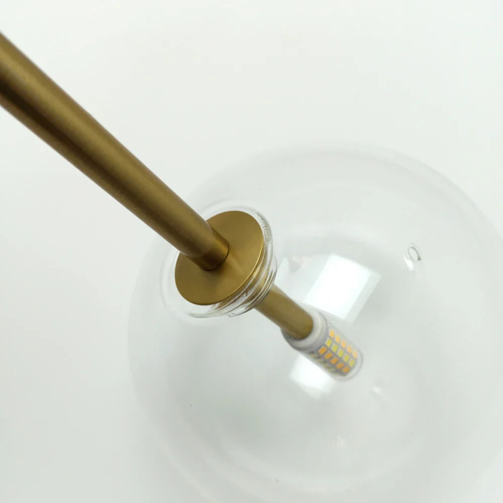 Phoenix - Modern Transparent Glass Ball Hanging Pendant Ceiling Light
