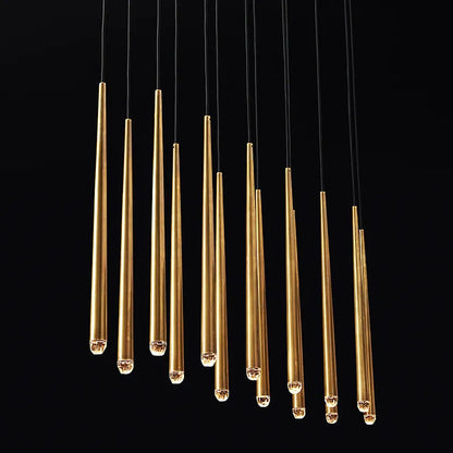 Meilani - Hanging Long Tear Drop Hanging Modern Ceiling Chandelier