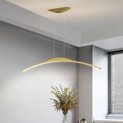 Myra - Modern Thin Curved Bar Ceiling Light Chandelier