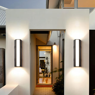 Nelson - Modern Long Outdoor Entrance Wall Light 370mm