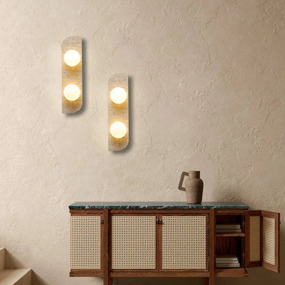 Choi - Retro Natural Stone Wall Light