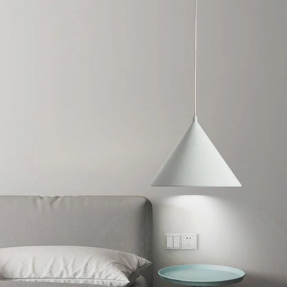 Vang - Modern Macaron LED Cone Round Pendant Light