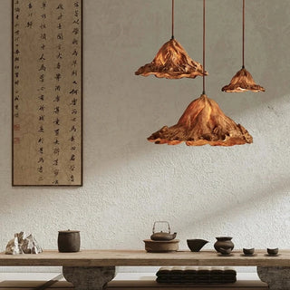 Emers - Vintage Resin Leaf Pendant Ceiling Light