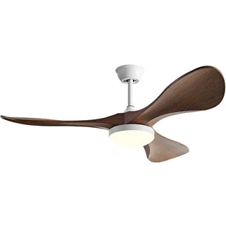 Amirah - 42/52/60Inch 3 Blade Wood Style Ceiling Fan with LED Light