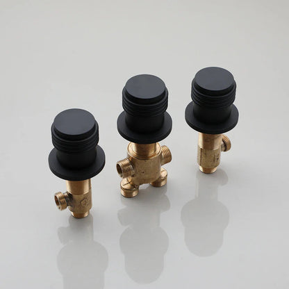 Janiya - Modern Bathtub Waterfall Tap Set with Pull Out Shower