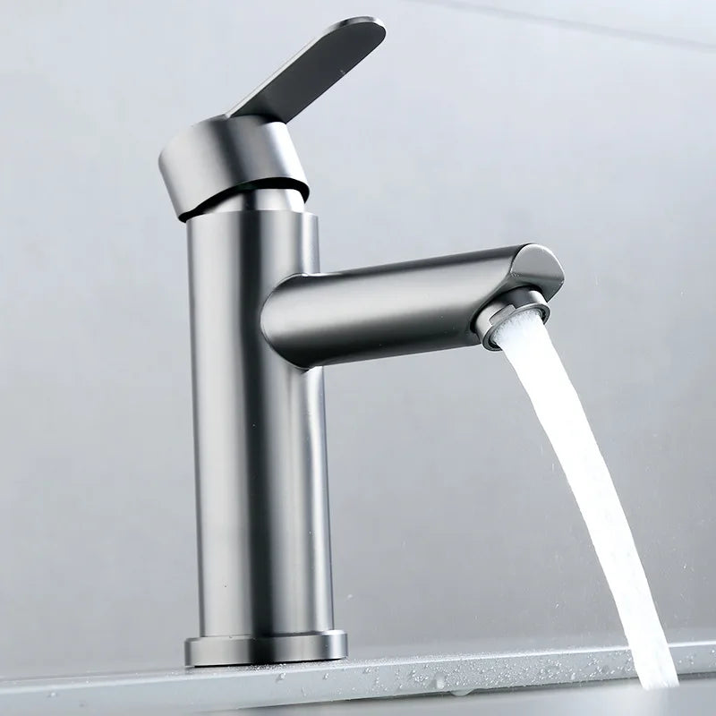 Rowan - Modern Stainless Steel Hot/Cold Mixer Basin Tap