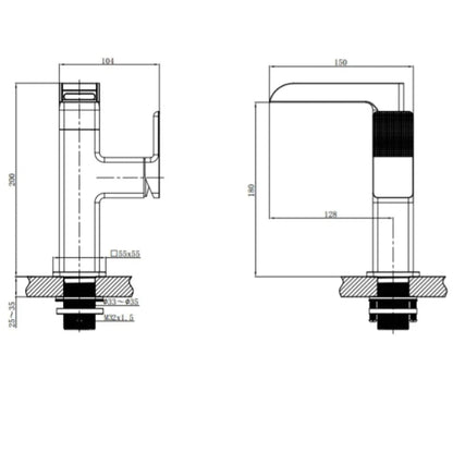 Bloom - LED Smart Light Temperature Digital Display Basin Tap