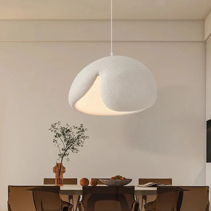 Ezeqi - Minimalist Wabi-Sabi Closed Shade Pendant Ceiling Light