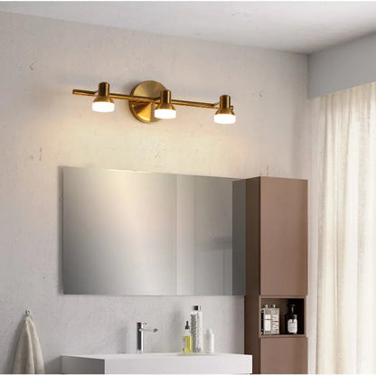 Halley - Modern Brass Adjustable Heads Vanity Light