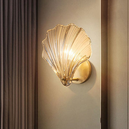 COAXOCH - Modern Minimalist Glass Shell Gold Wall Light
