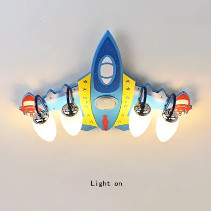 Holguin - LED Aeroplane Hanging Children's Ceiling Light