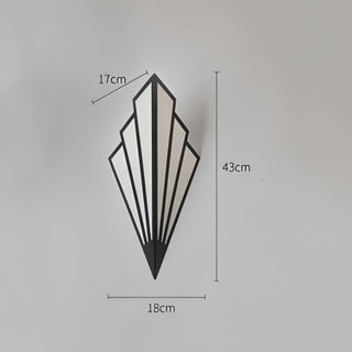 Dakari - Retro Modern Triangle Glass Wall Light