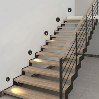 Angelica - Round Motion Sensor Stairway Wall Light