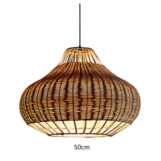 Tolliver - Rattan Woven Pendant Ceiling Light Southeast Asia Style