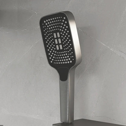 Harden - Modern Brass Wall Mounted Black Shower System with Thermostatic Controls