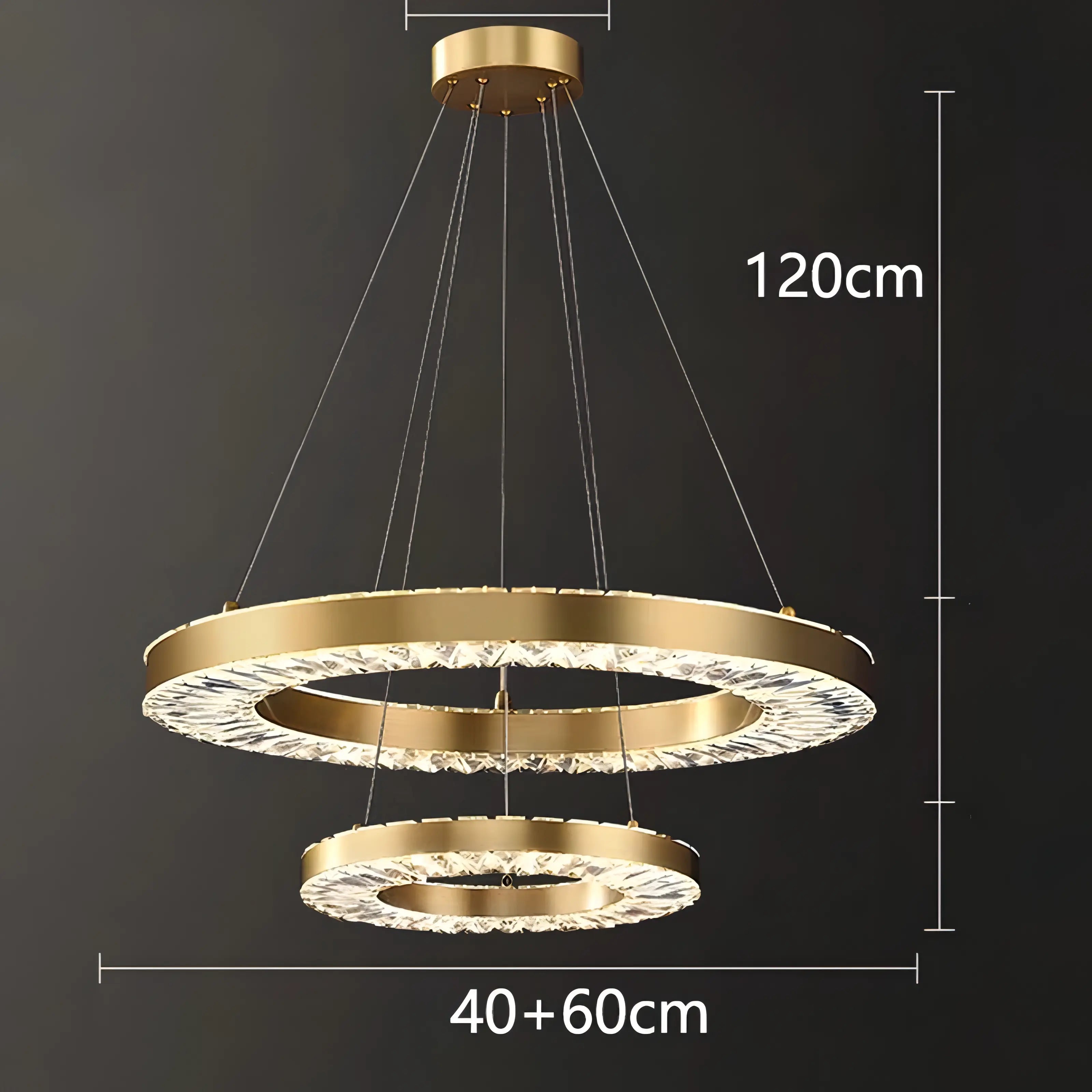 Jill - Modern Round Tiered Patterned Glass Ceiling Chandelier