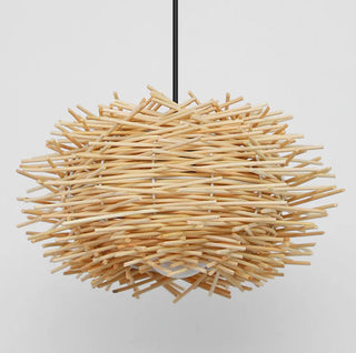 Pardo - Japanese Wooden Nest Hanging Pendant Ceiling Light