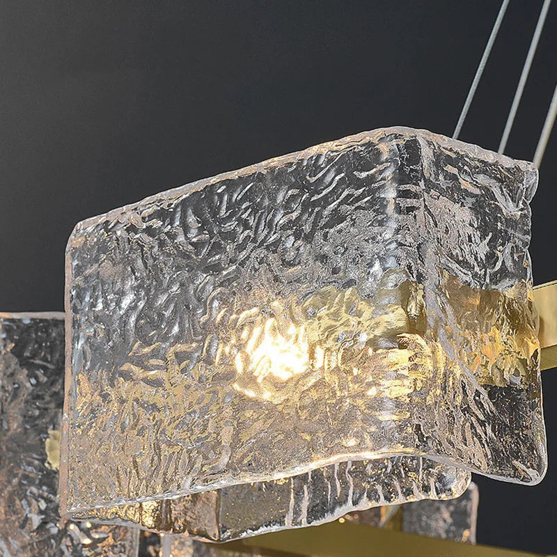 Jace - LED Modern Textured Glass Chandelier