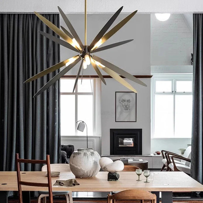 Delila - Modern Round Spike Ball Hanging Chandelier