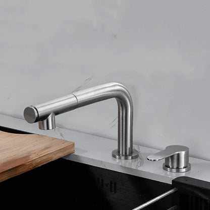 Padron - Stainless Steel Pull Out Hot & Cold Mixer Kitchen Tap