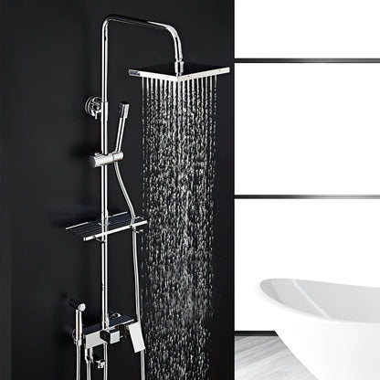 Heath - Rainfall Wall Mounted Height Adjustable Shower Set