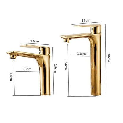 Houghton - Modern Brass Single Lever Basin Mixer Tap
