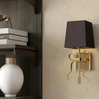 Maggie - Modern Gold Ribbon Bow LED Wall Light