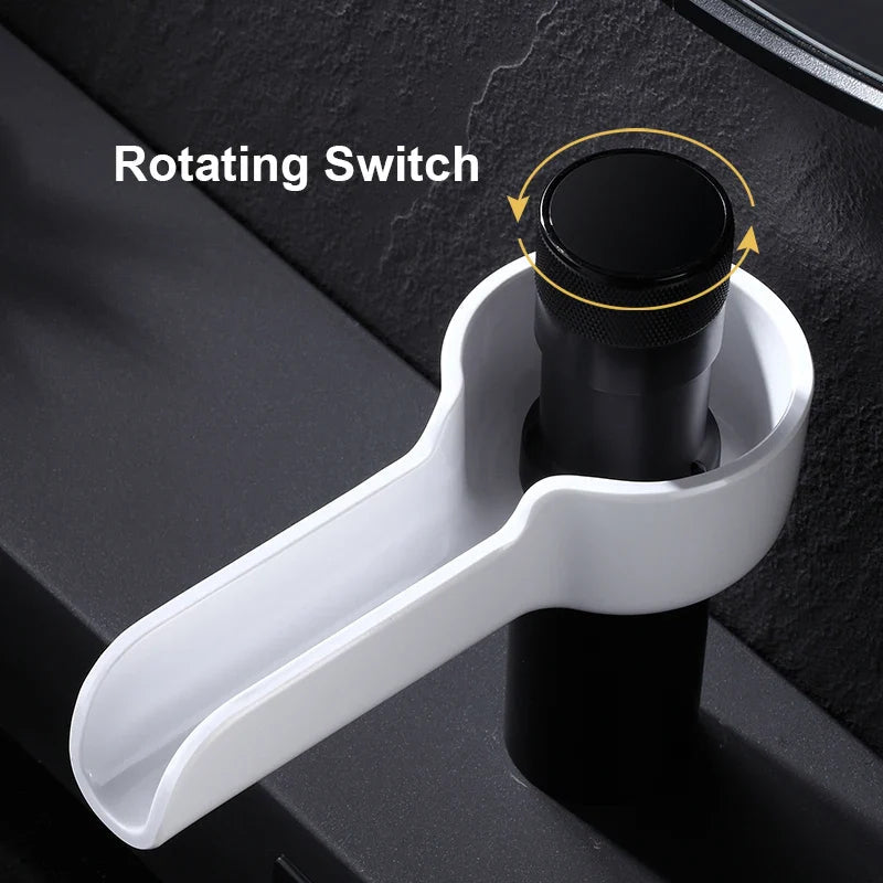 Lenkov - Digital LED Temperature Display Waterfall Basin Mixer Tap