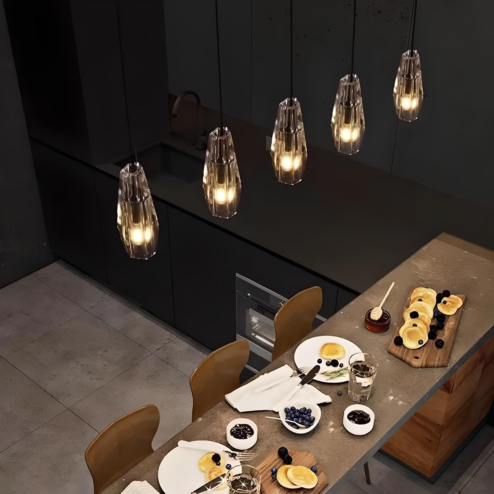 Wanda - LED Glass Crystal Modern Pendant Ceiling Light