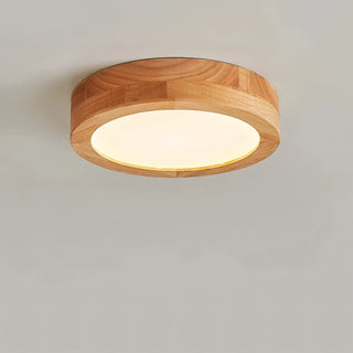 Josie - Modern Wood Flush Mount Round Ceiling Light