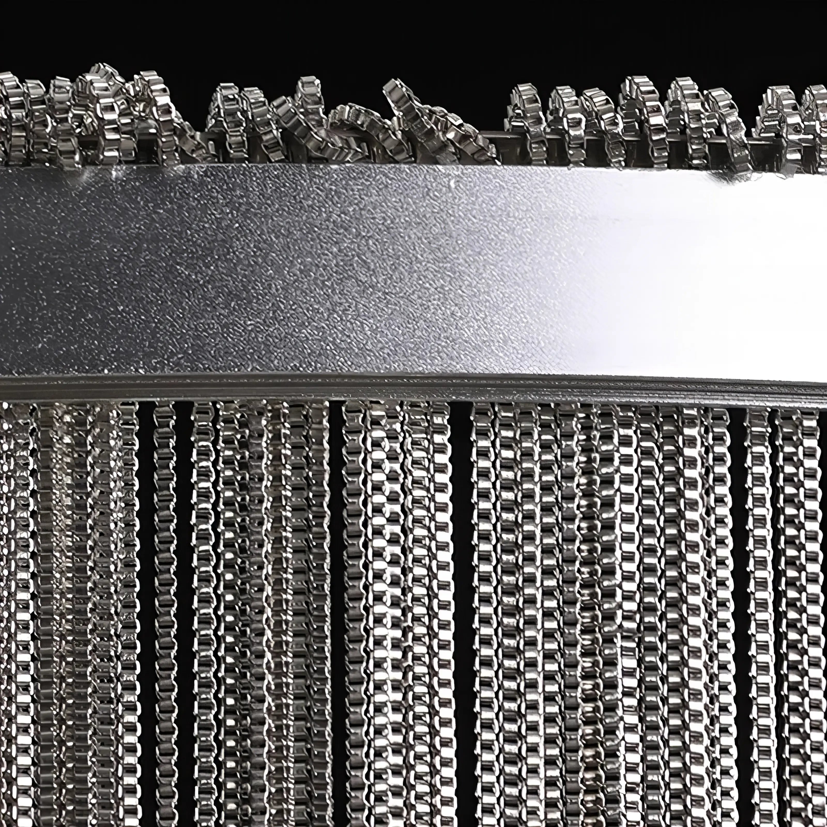 Brita - Modern Hanging Tassel Round Silver Ceiling Chandelier