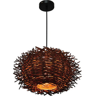 Pardo - Japanese Wooden Nest Hanging Pendant Ceiling Light