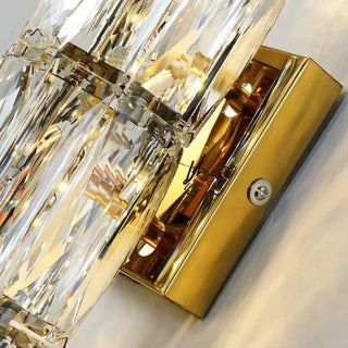 Vittorio - Modern Luxury Crystal Patterned Glass Up Down Wall Light