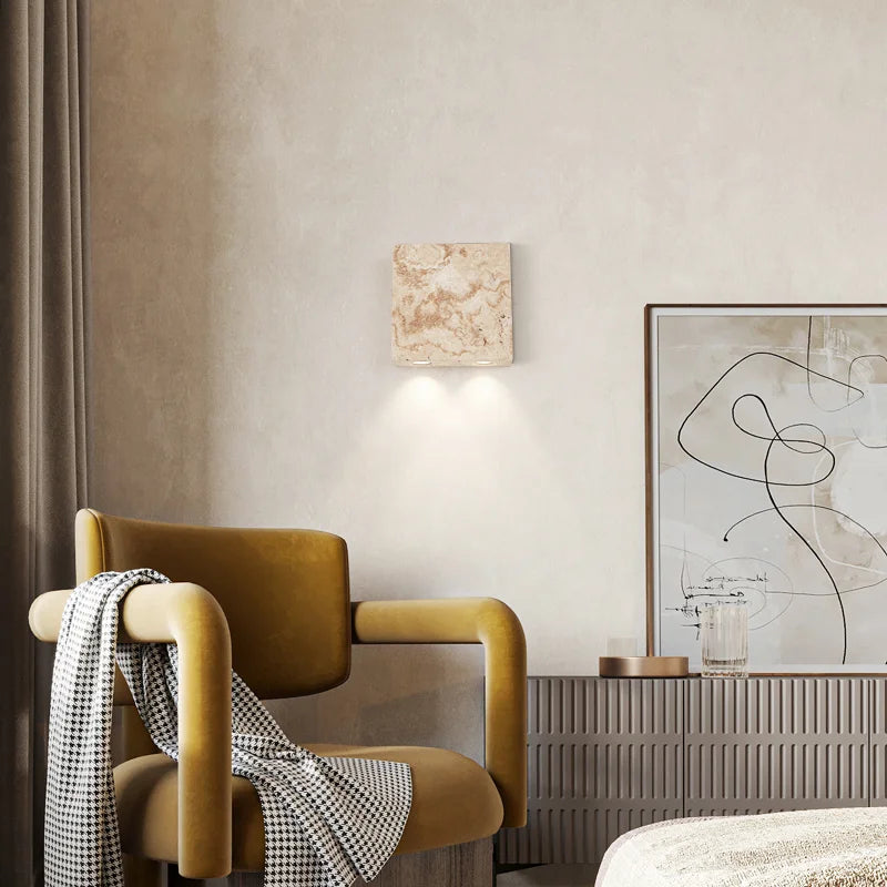 Livia - Natural Stone Wall Light