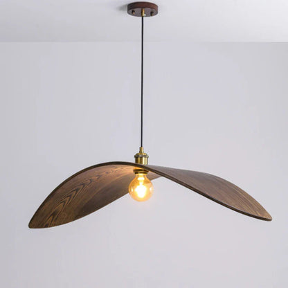 Iliana - Bird Curved Wood Style Hanging Pendant Ceiling Light