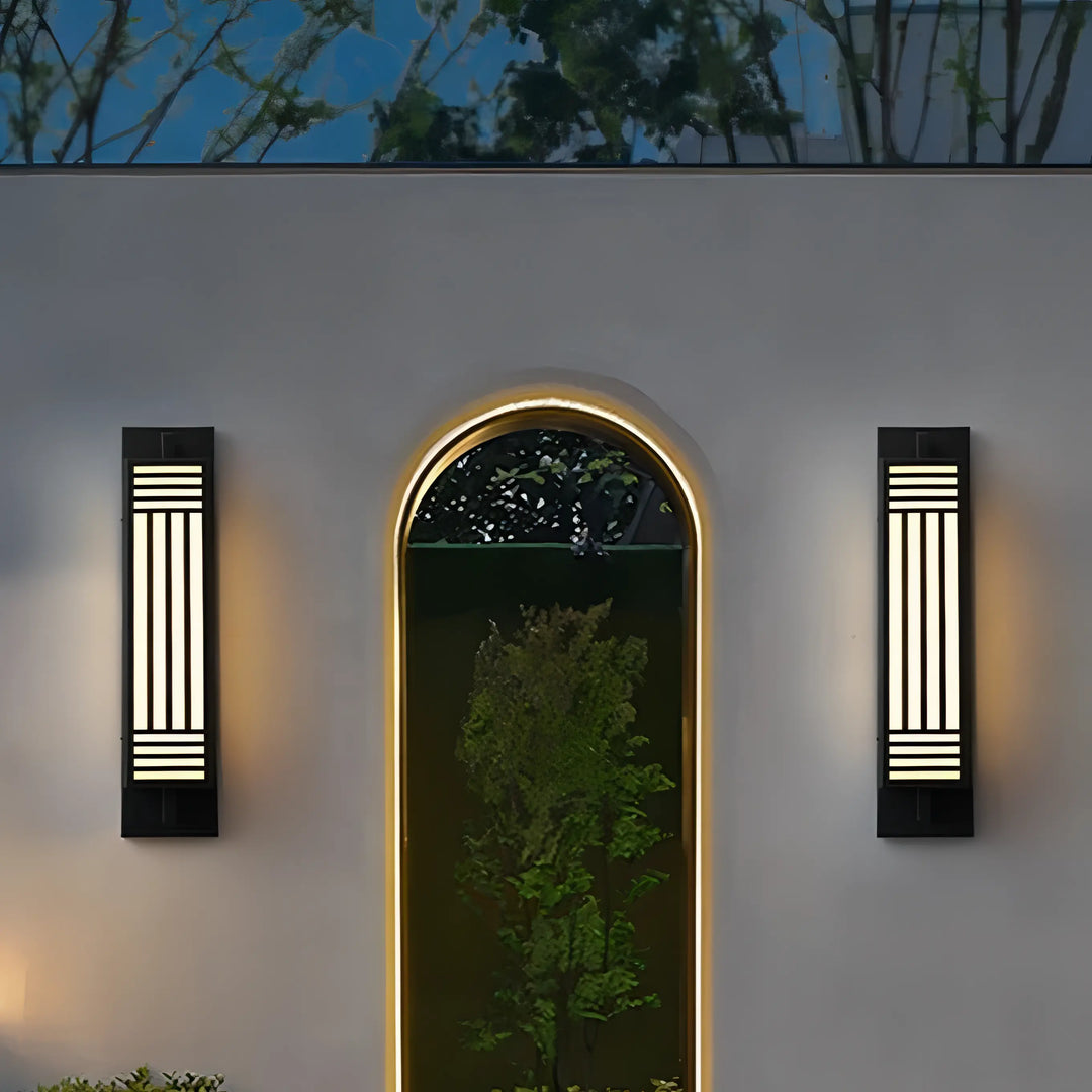 Dubois - Outdoor Black Caged Modern Wall Light