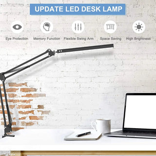 Hathaway - Task LED Adjustable Swing Arm Desk Light with Clamp